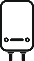 Poster - boiler ensuring hot water supply, essential for comfortable living and hygiene