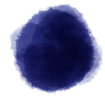 layered watercolor painting in dark purple color, for design element, brush or effect