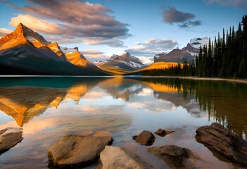 Wall Mural - A view of Malainge Lake in Canada