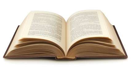 Poster - Open antique book displaying aged pages and text