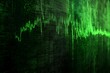 © Akash - Subtle digital waveforms in green on a dark canvas symbolizing finance