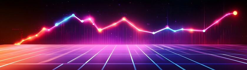 Fototapete - Colorful data visualization background design.