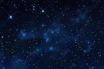 Aufkleber - Starry night sky with constellations and bright celestial bodies lighting up a dark expanse