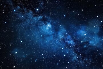 Aufkleber - Starry night sky with constellations and bright celestial bodies lighting up a dark expanse