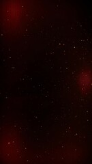 Wall Mural - vertical red particle strobe light swirl 4k loop features an abstract video of multicolored red ligh