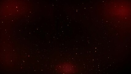 Wall Mural - red particle strobe light swirl 4k loop features an abstract video of multicolored red lights flowin