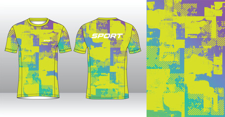 modern look running and sport jersey design mockup, editable vector illustration for custom sublimation