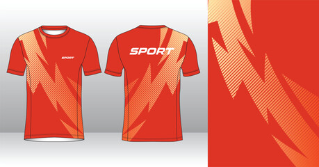 modern look running and sport jersey design mockup, editable vector illustration for custom sublimation