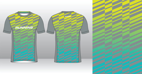 modern look running and sport jersey design mockup, editable vector illustration for custom sublimation