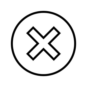 cancel icon. cancel vector illustration on white background for web and apps.