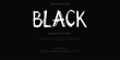 © Luke Project - Black rough abstract digital alphabet font typography. Bold Condensed Display Font. Vector illustration