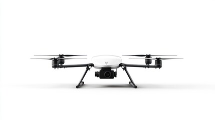 Poster - A drone with four propellers and a camera, designed for aerial photography and videography.