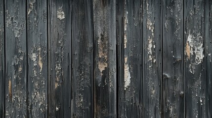 Poster - Weathered Wooden Planks with Dark Paint Chipped and Peeling, Rustic Texture Perfect for Backgrounds in Interior Design and Artistic Projects
