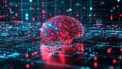 Poster - Artificial Intelligence Brain Neural Network Digital Technology