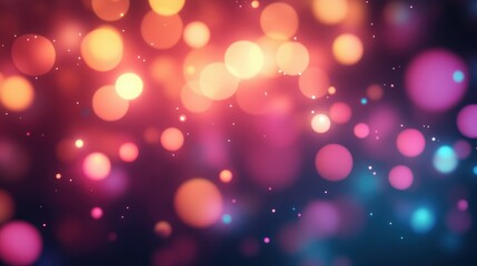 Poster - Soft Glowing Carnival Lights in a Blurred Background Creating a Dreamy Atmosphere Perfect for Celebratory Events and Festive Occasions