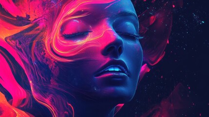 Wall Mural - Neon Dream