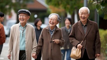 Poster - Aging population integration in city life, Reflecting seniors' contributions to urban communities, photography style