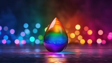 Poster - Discover the mesmerizing dance of colors as light bends through a glass prisms tip, creating a stunning spectrum.