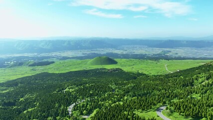 Poster - 森林、空撮、風景、景色、山林、自然、ドローン、環境、パノラマ、展望、SDGs、サステナブル、ESG投資、CSR、TCFD、持続可能な開発目標、サステナビリティ、環境問題、社会、エコロジー、エコシステム、クリーン、グリーン、青空、俯瞰、ハイアングル、鳥瞰図、上から見た、見下ろす、地平線、景観、迫力、絶景、ダイナミック、遠近感、都市、山地、山脈、アウトドア、林業、緑化、植物、新緑、日本、原生林、樹海、