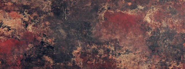 Poster - Abstract textured surface with warm tones of red and brown, resembling natural materials.