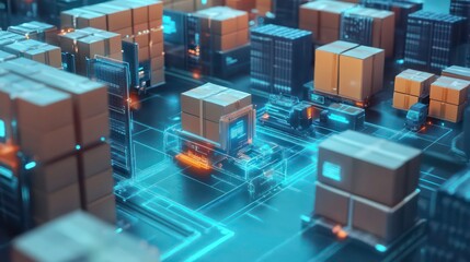 Poster - smart warehouse management system using augmented reality technology to identify package picking and