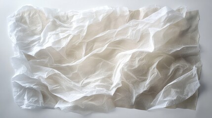 Poster - Soft White Textured Fabric With Wrinkles and Creases Ideal for Backgrounds, Textile Art, and Creative Projects in Natural Light Setting