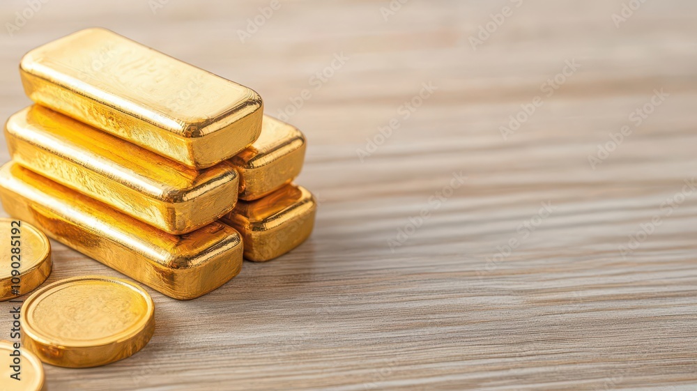 Pros and Cons of Investing in Physical Bullion, Gold bars with balanced ...