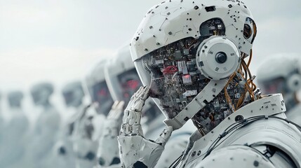 Fototapete - Security expert analyzing ai algorithms under breach standard cybersecurity lab technical report digital environment expert insight ai safety protocols