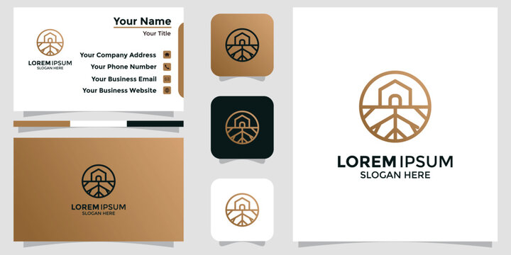 real estate design logo and branding card