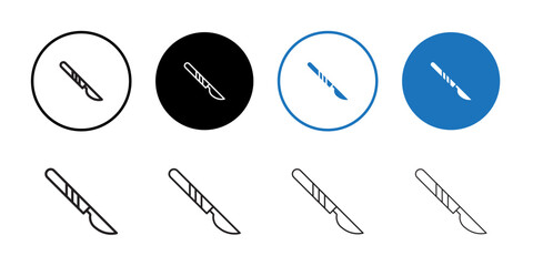 Poster - Scalpel icon Thin line illustration set
