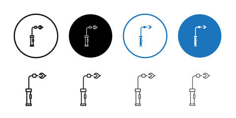 Poster - Welding icon Thin line illustration set