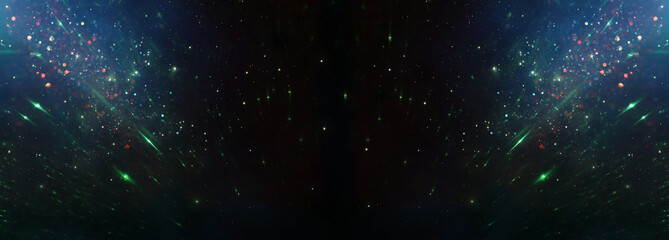 Wall Mural - abstract background of soft focus bokeh lights