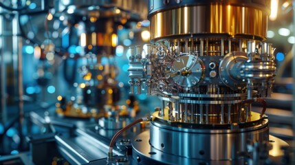 Poster - High-Tech Machinery in Modern Industrial Environment