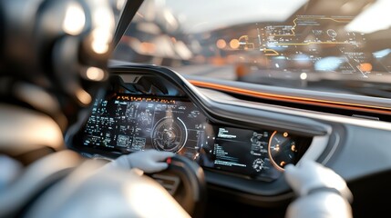 Poster - Futuristic Dashboard with Advanced Technology Interface