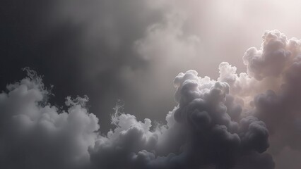 Aufkleber - A pink smokey cloud with a black background