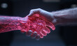 © perfectlab - AGI concept of a holographic handshake