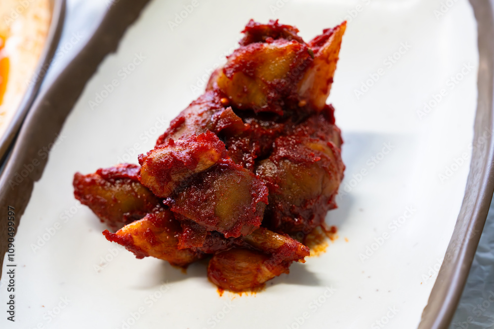 Spicy Pickled Plums A Korean Side Dish Stock Photo Adobe Stock