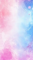 Poster - Soft Pastel Gradient Background with Artistic Swirls in Pink and Blue Hues for Creative Projects, Websites, and Digital Designs