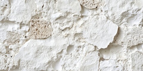 Wall Mural - Seamless white porous coquina wall texture, featuring a smooth and uniform surface that highlights the unique characteristics of coquina. Capture the essence of coquina in this stunning backdrop.