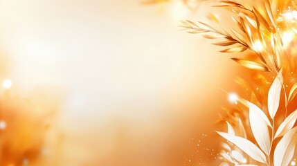 Poster - A soft, gradient Thanksgiving background blending autumn shades of orange and gold, ideal for creating overlays or beautiful greeting cards for the season.