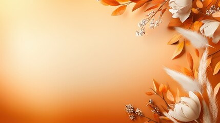 Aufkleber - A warm Thanksgiving backdrop with a gentle gradient of fall colors, evoking the beauty of the season and perfect for greeting card designs or seasonal overlays.