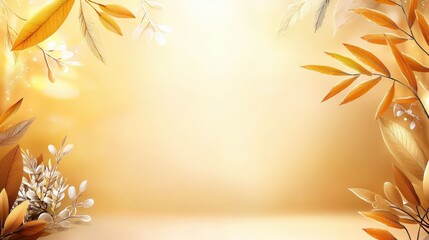 Aufkleber - A warm Thanksgiving backdrop with a gentle gradient of fall colors, evoking the beauty of the season and perfect for greeting card designs or seasonal overlays.