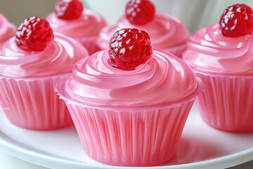 Creating colorful jelly cupcakes at home a fun baking adventure in the kitchen