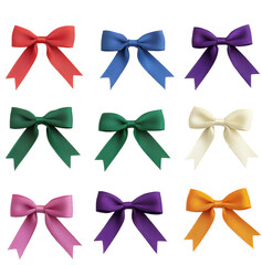 rainbow colorful ribbon bow 