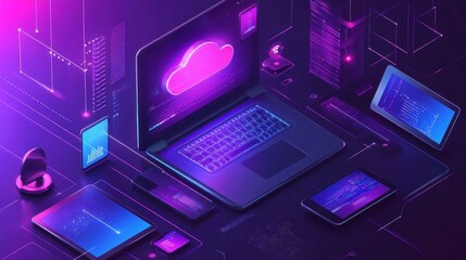 Aufkleber - Concept of technology and connectivity