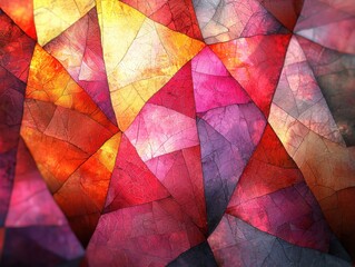 Poster - Exploring reflected light patterns digital art creation abstract environment vivid colors artistic interpretation