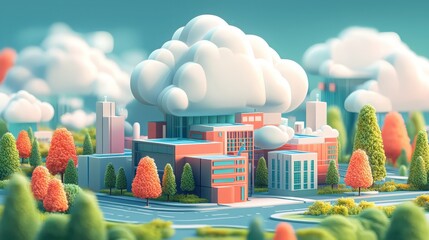 Poster - Implementing high-tech network infrastructure with cloud computing solutions for enhanced digital transformation in modern enterprises