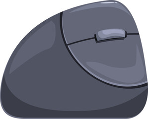 Poster - Modern ergonomic wireless mouse promoting comfortable and efficient computer interaction