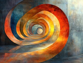 Poster - Exploring the surreal dance of light and shadow in a dreamlike landscape abstract art creative space artistic perspective visual concept