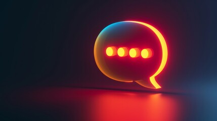 Poster - A speech bubble, indicating chat or messaging.